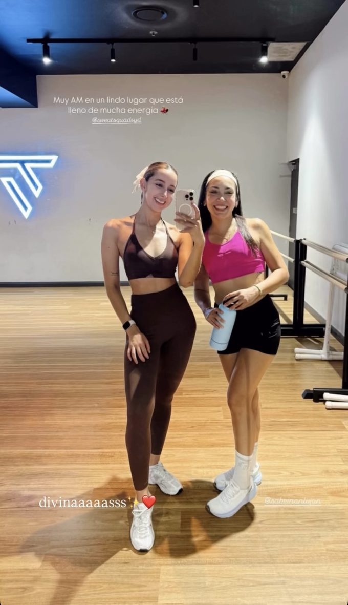 Instagram story from a Sweat Squad member